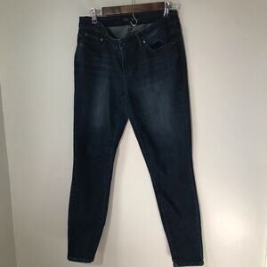 Prana womens jeans 8/29 skinny stretch medium blue organic cotton w4ljsh316